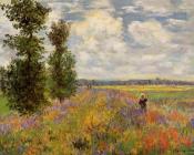 Claude Oscar Monet : Poppy Field, Argenteuil